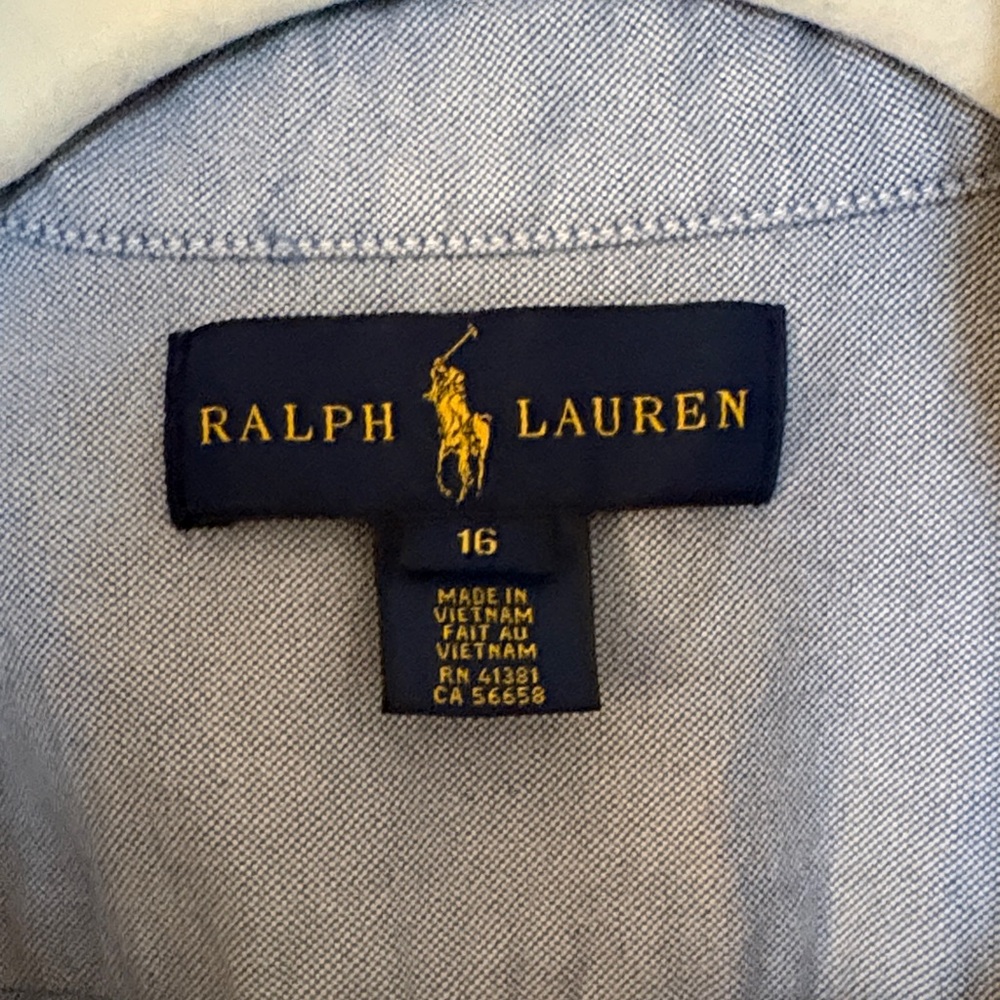 Ralph Lauren Light Blue Oxford Button-Down Shirt - Picture 2 of 4